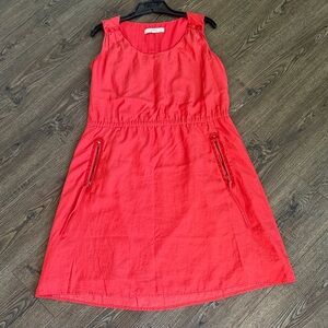 LOFT Vibrant Red Casual Dress size 6